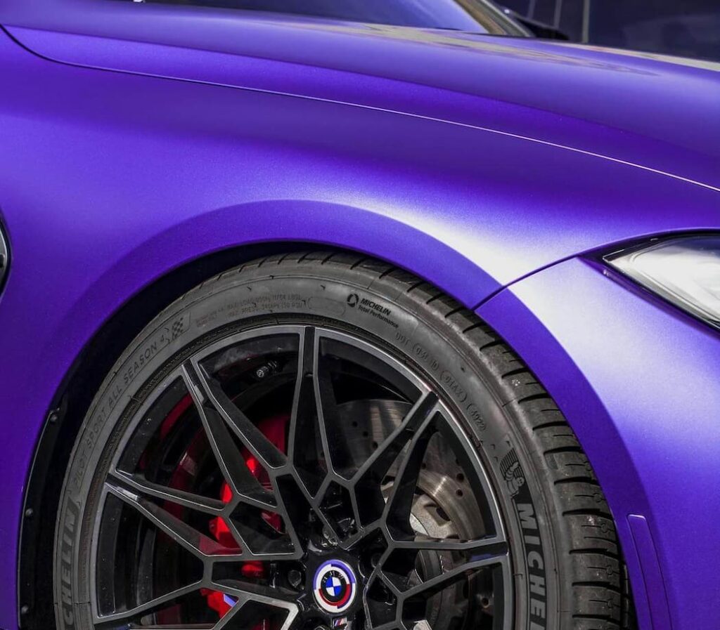 Purple BMW