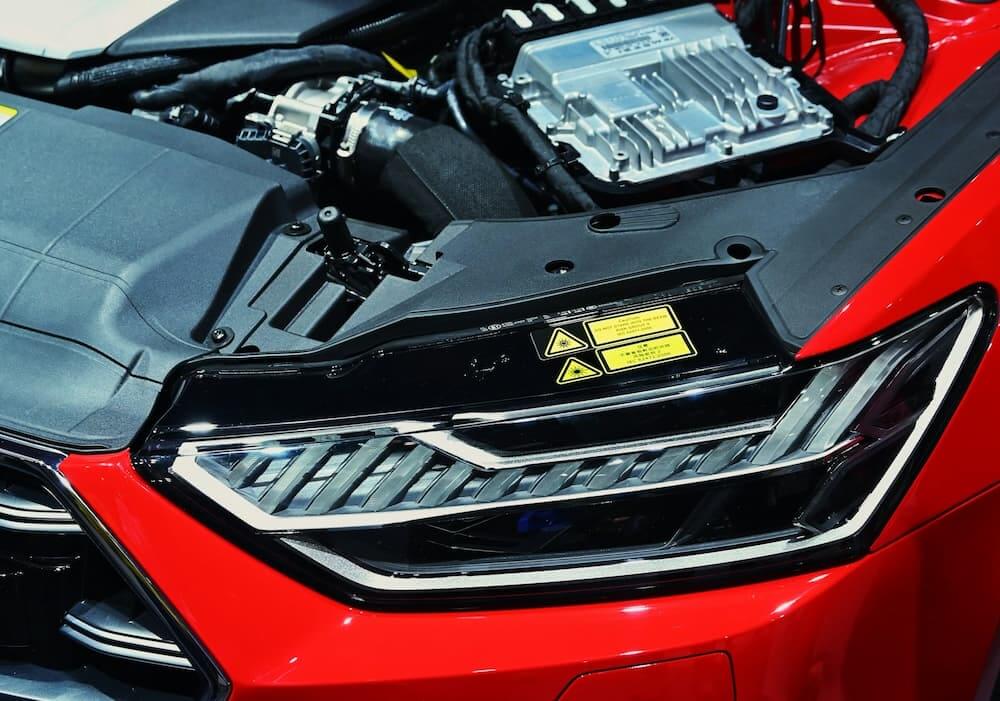 Open hood of car